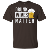 Drunk Wives Matter T-shirt With Beer Glass Graphic_black=