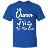 Queen of Petty & Much Shade Funny T-Shirts_Black