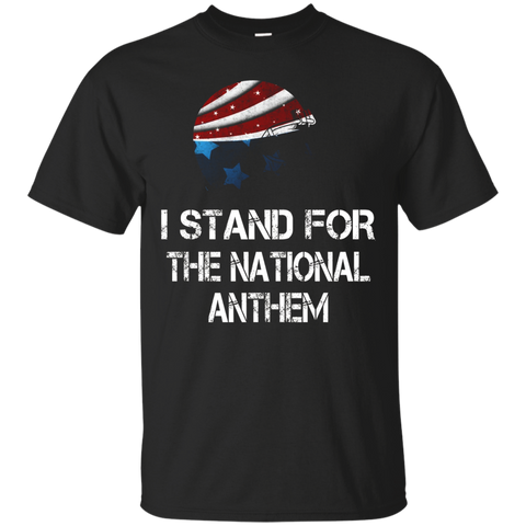 I Stand For The National Anthem T Shirt American Football_black