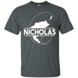 Nicholas Fishing Name Pocket T-shirt First Name Monogram_black=