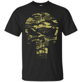 Punisher Camo Skull Symbol Graphic T-Shirt_Black