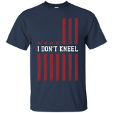 I Don't Kneel - I Stand America Honor Flag Shirt_black