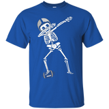 Halloween Dabbing Skeleton Football Shirt Dabbing Soccer Tee_black