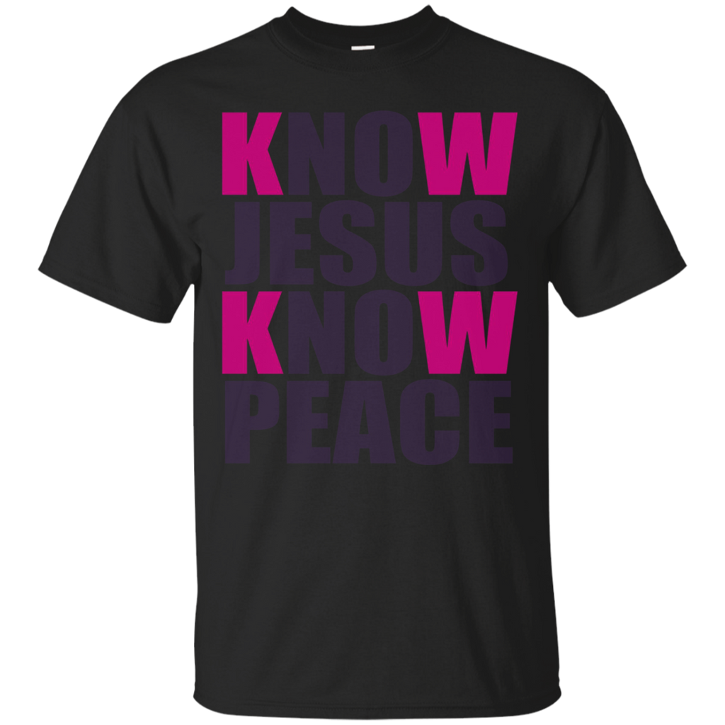 Know (no) Jesus Know (no) Peace Christian Gift T-shirt