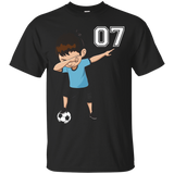 #7 Soccer Shirt For Boys Funny Dabbing Dab Dance Soccer Ball_black=