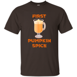 First Pumpkin Spice Seasonal Fall Autumn Shirt_asphalt=