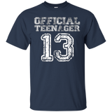 Official Teenager T Shirt - Funny 13th Birthday Girls Boys_Black