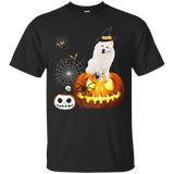 American Eskimo Halloween T-shirt_black