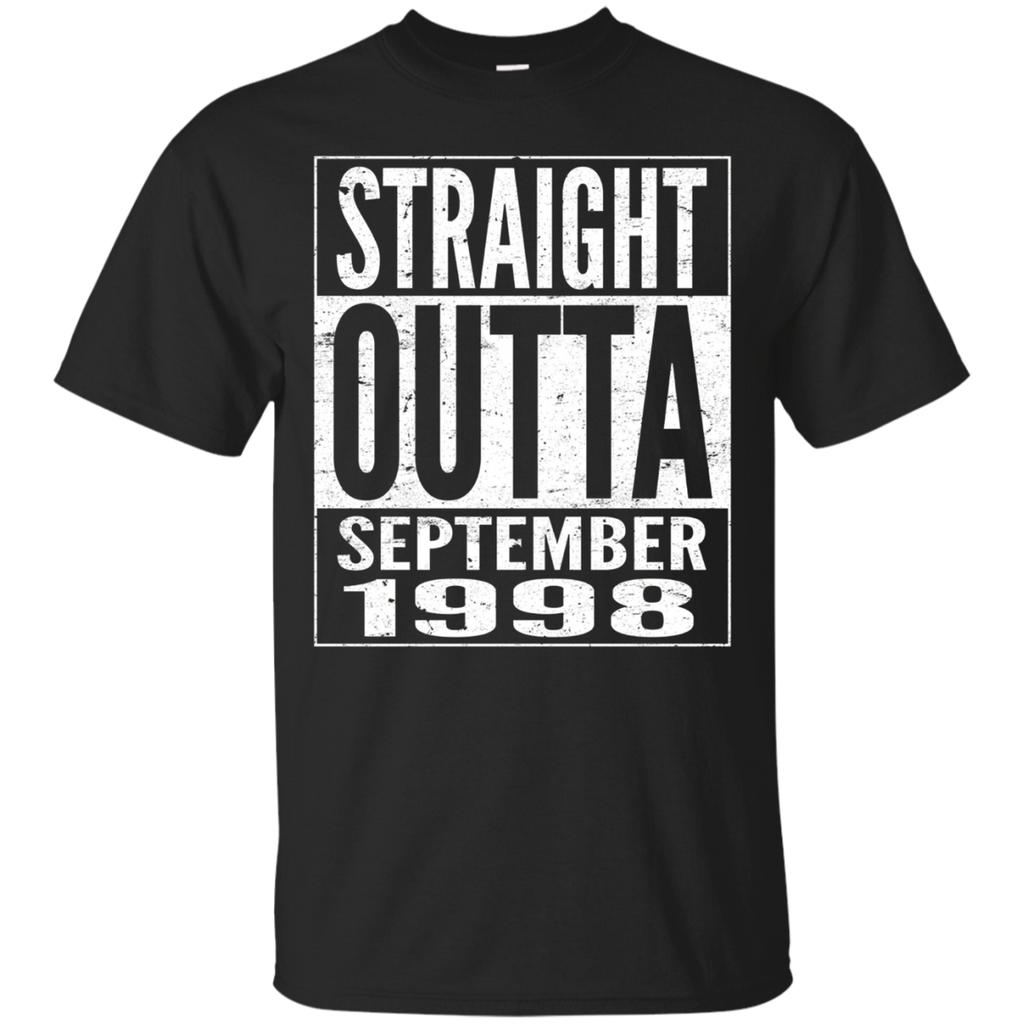 September 1998 19th Birthday Gifts 19 Years Old T-shirt_Black