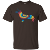 TIE DYE DACHSHUNICORN T SHIRT FUNNY DACHSHUND DOG GIFTS_Black