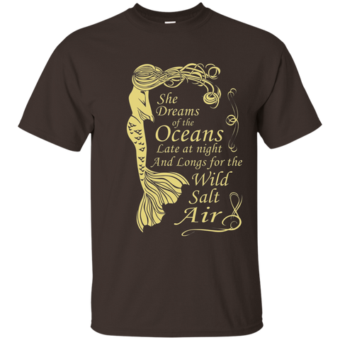Mermaid Maiden - She Dreams of the Oceans - Trending Now Tee_Navy