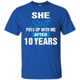 Mens 10 Years Anniversary Shirt - Funny Anniversary Gift For Him_black=