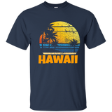 Old School 70's Hawaiian The Aloha State T-Shirts_Black