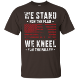 We Stand For The Flag T-shirt We Kneel For The Fallen Shirt_black=