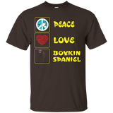 Peace Love Boykin Spaniel Dog For Happy Peace Day T-Shirt_Black