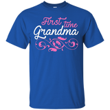 First Time Grandma Shirt Lovely Gift Tee For Grandmother_black=