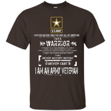 I Am An Army Veteran Tshirt_black