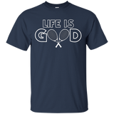 Life Is Good T-shirt Tennis Player Coach Tee
