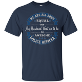 My Husband Is An Awesome Police Officer Tshirt, T Shirt, Tee_black=