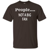 People Not a Big Fan tshirt funny introvert graphic tee_Black