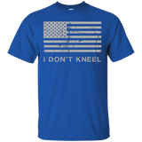 I Don't Kneel - Stand For National Anthem Men Women T Shirt_black