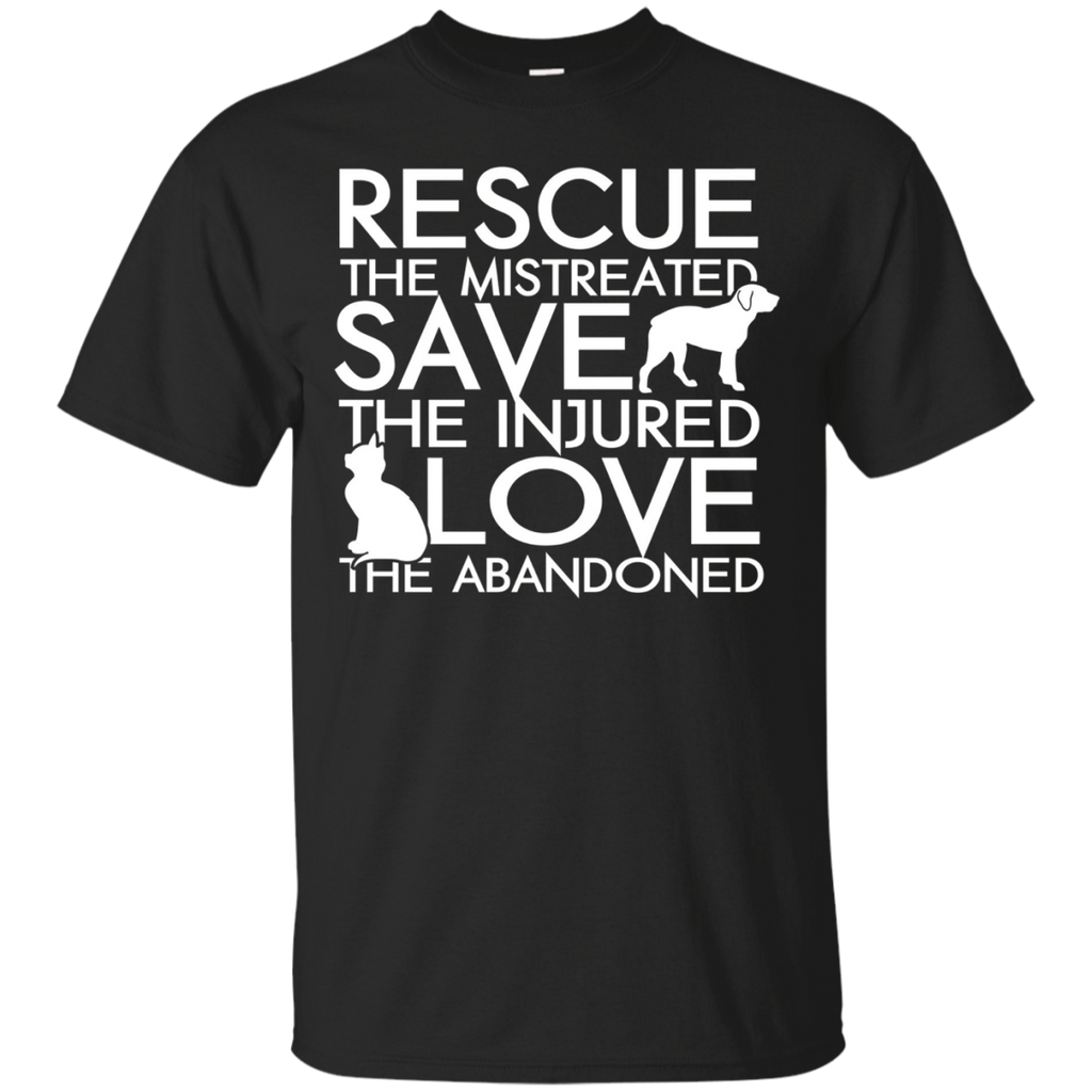 RESCUE SAVE LOVE - Dog Rescue Shirt_Black