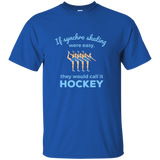 Synchronized Ice Skating Gifts T-Shirt - If Synchro Easy_Black