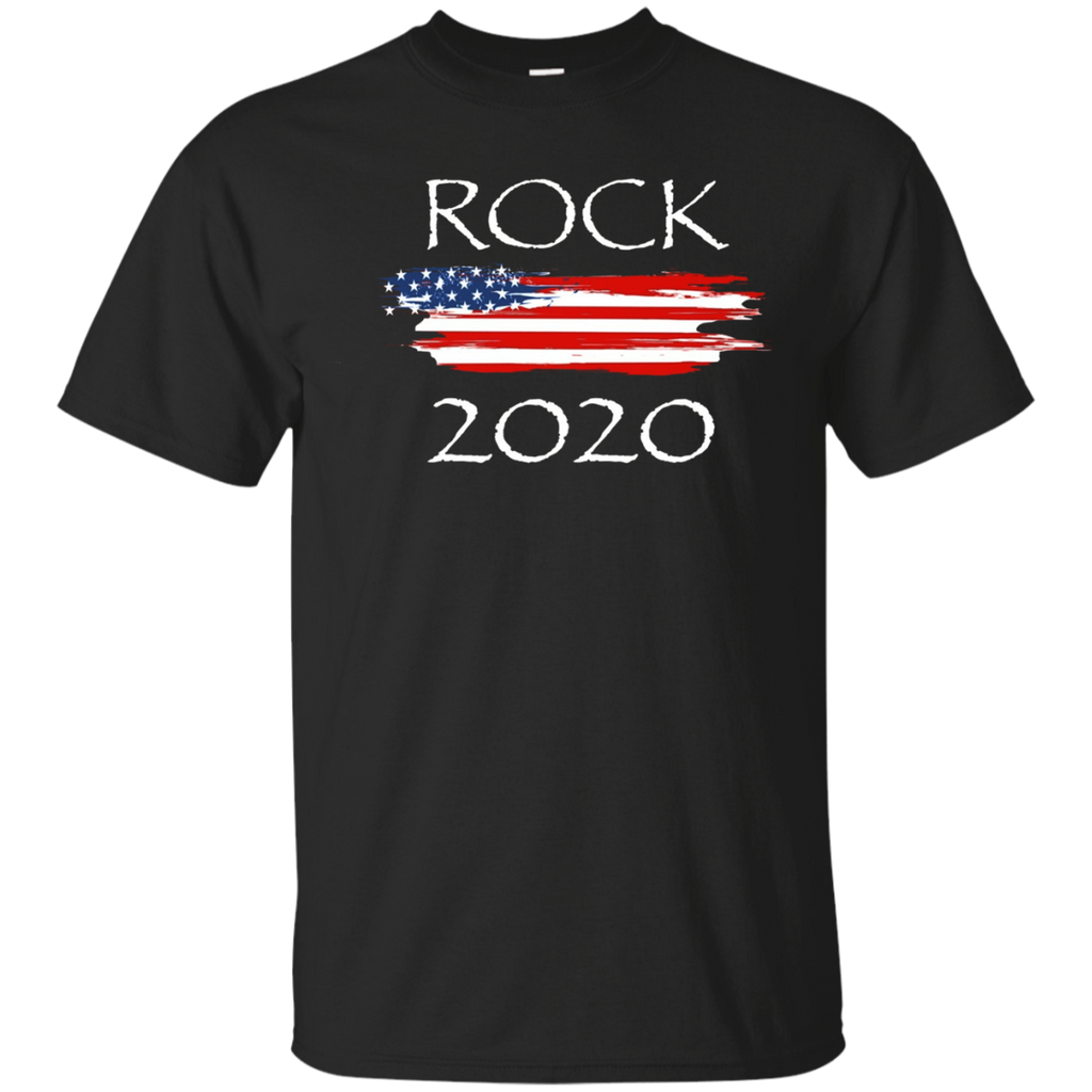 Rock 2020 President Election Political Campaign tee shirt_Black
