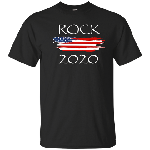 Rock 2020 President Election Political Campaign tee shirt_Black