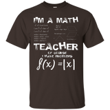 I'm A Math Teacher T-shirt Of Course I Have Problems Tee