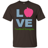 Love Transitional Kindergarten Shirt For Teacher Kids Apple