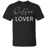 Coffee Lover Drinker - Grunge Effect - T Shirt Tees_black=