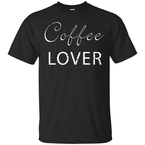 Coffee Lover Drinker - Grunge Effect - T Shirt Tees_black=