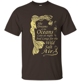 Mermaid Maiden - She Dreams of the Oceans - Trending Now Tee_Navy