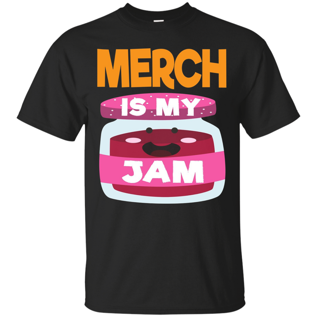 MERCH IS MY JAM Funny Merch Business T-Shirt_Black