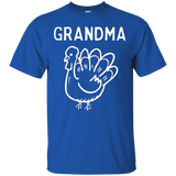 Gramdma Turkey Thanksgiving Family Tshirt For Group Photos_black