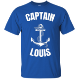 Captain Louis T-shirt Personalized Boat Captain Shirt_black=
