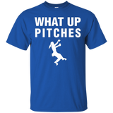 What Up Pitches Rock & Mountain Climbing T-Shirt_Black