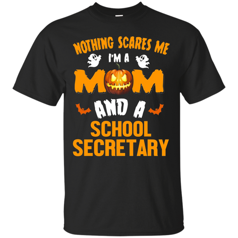 Mom And School Secretary - Halloween Costume Job Gift Shirt_black=