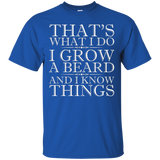 That's What I Do I Grow a Beard And I Know Things TShirt_Black