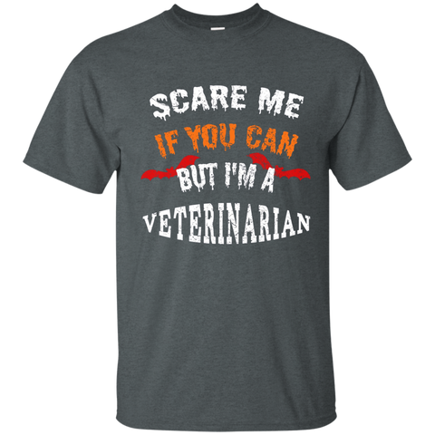 Scare Me If You Can But I'm A Veterinarian Halloween T-Shirt_Navy