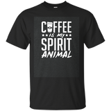 Coffee Is My Spirit Animal Black T-shirt For Men Women_dark=