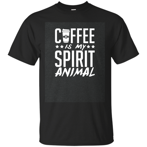 Coffee Is My Spirit Animal Black T-shirt For Men Women_dark=