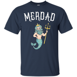 Merdad TShirt Father of A Mermaid Birthday TShirt_Black