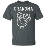 Gramdma Turkey Thanksgiving Family Tshirt For Group Photos_black