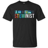 Steminist T-shirt Support Science Tech Eng And Math_black=