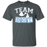 TEAM BOY Baby Shower Gender Reveal Shirt_Black