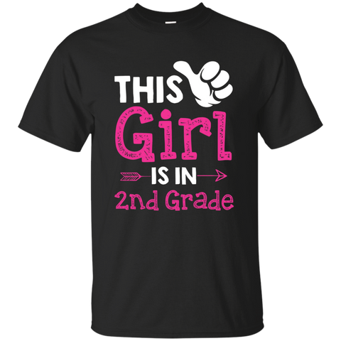 This Girl Is In 2nd Grade T-shirt Students Girl School_Black