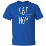 Womens Funny Cute Cat Mom Tee Shirt Best Cat Mom_Black