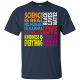Science Is Real Black Lives Matters Human Rights LGTB TShirt_Black